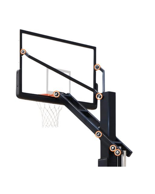 Evolve height-adjustable in-ground basketball stand IG-AH-180 – 13