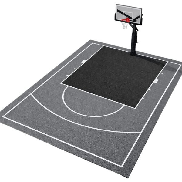 Evolve basketball court 81 m² – polypropylene tiles, IG-140 stand