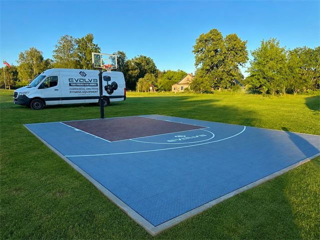 New basketball court, Kalvarija